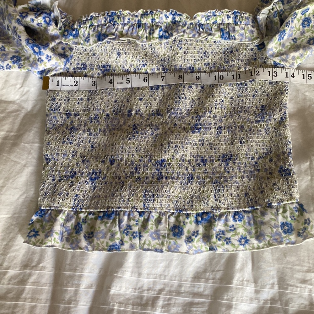 INTERMIX FLORAL BLOUSE SMOCK DETAIL - Picture 7 of 12